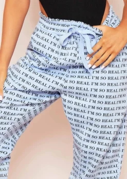 Cheap Adele Blue I'M Real Slogan Joggers Women Loungewear