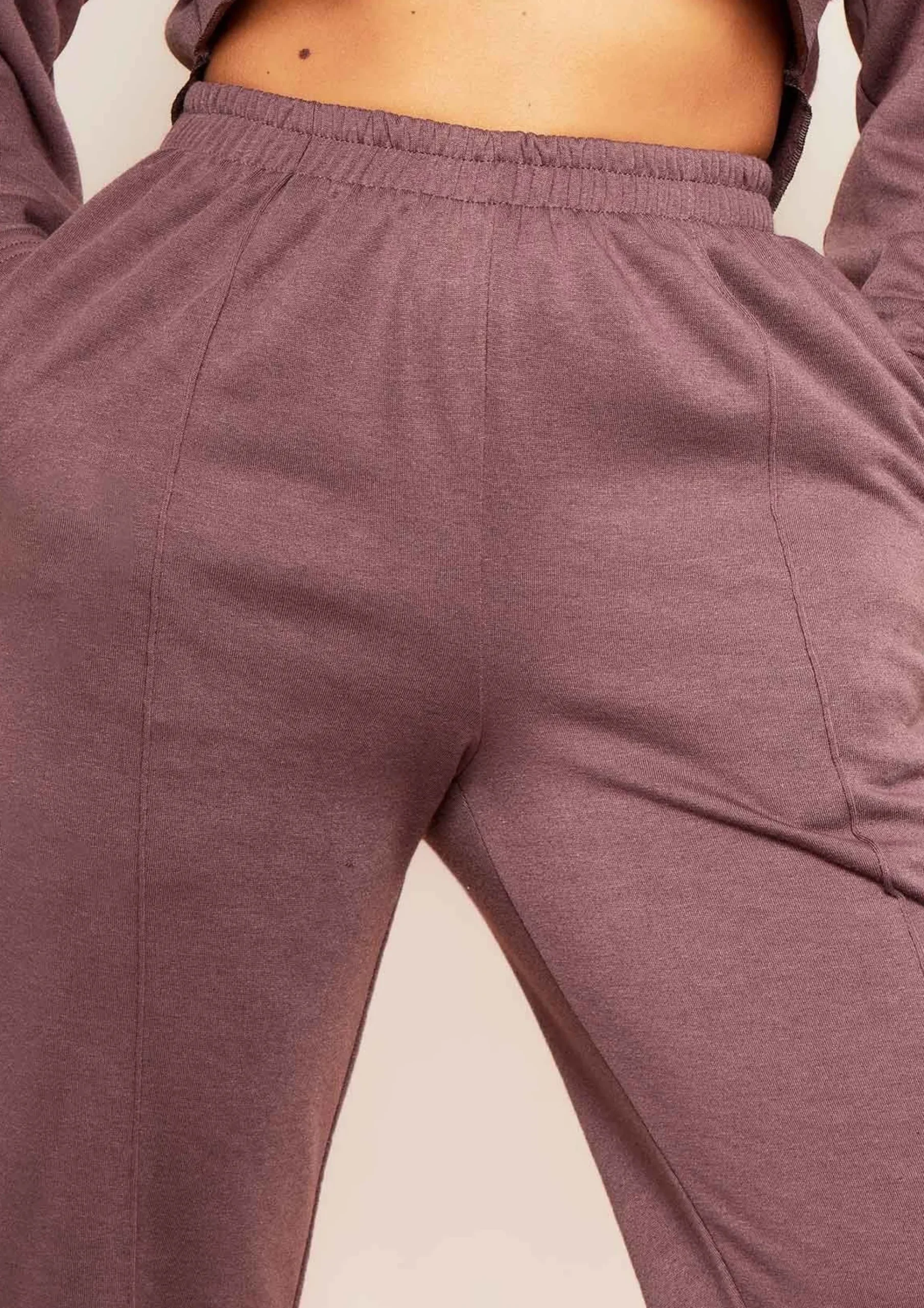 Discount Anna Mocha Seam Detail Joggers Women Tracksuits