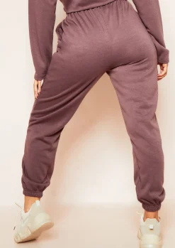 Discount Anna Mocha Seam Detail Joggers Women Tracksuits
