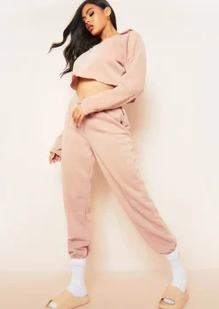 Anna Beige Seam Detail Joggers^Missy Empire Best