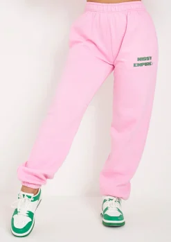 Clearance Annabella Baby Pink Printed Cuffed Joggers Women Tracksuits
