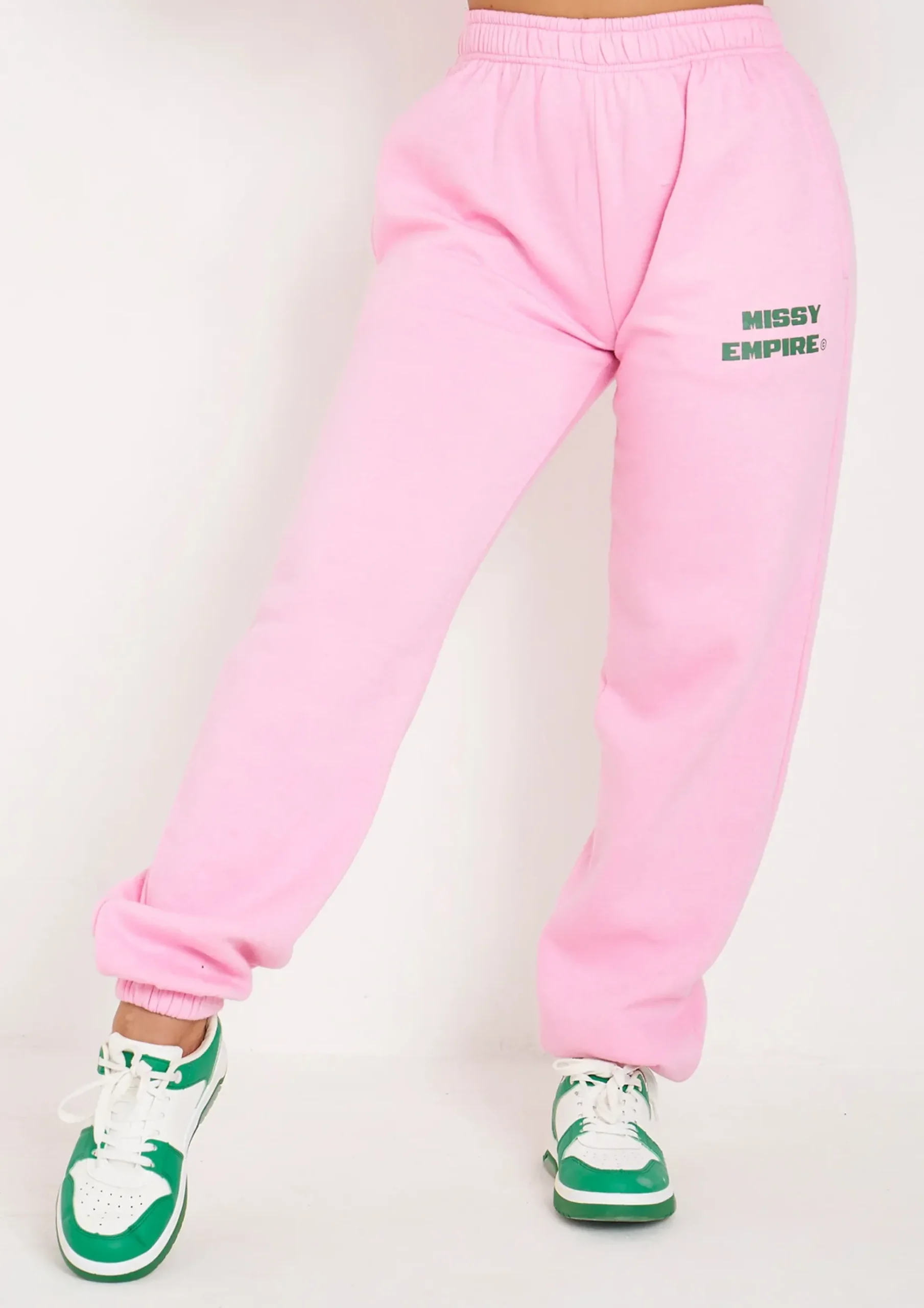 Clearance Annabella Baby Pink Printed Cuffed Joggers Women Tracksuits