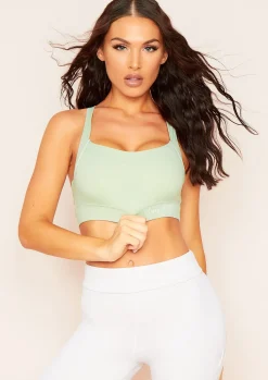Anne Green Missy Sport Thick Strap Gym Bralet^Missy Empire Fashion