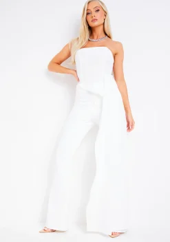 Aviana Ivory Drape Detail Corset Top^Missy Empire Clearance