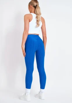 Cheap Ayvia Blue Waffle Active Ruched Bum Leggings Women Leggings