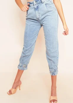 Bella Buckle Mid Wash Denim Jeans^Missy Empire Best