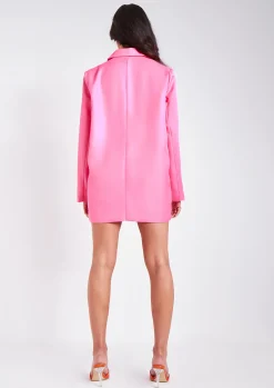 Bri Pink Tailored Pocket Detail Oversized Blazer^Missy Empire Cheap