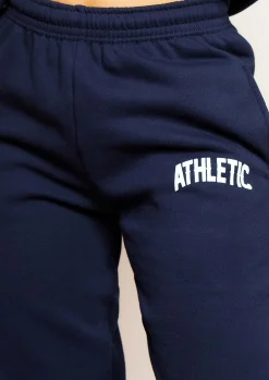 Brooklyn Navy 'Athletic' Slogan Casual Joggers^Missy Empire Store