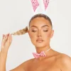 Clearance Cady White 3Pc White Fluffy Bunny Costume Set Women Hair Accessories