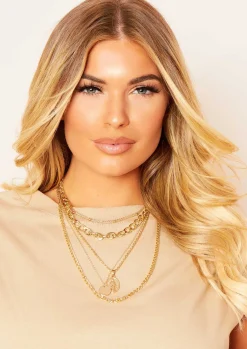 Store Cara Gold Multi Layered Chain Necklace Women Necklaces