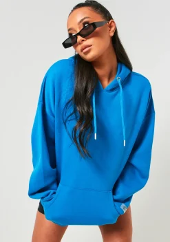 Charlotte Blue Missy Sport Oversized Hoodie^Missy Empire Cheap