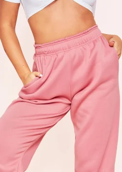Sale Davina Pink Basic Cuffed Joggers Women Loungewear
