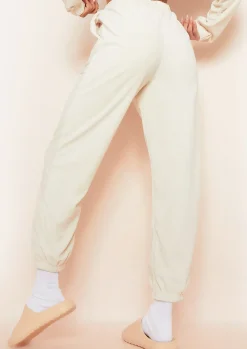 Cheap Elma Cream Velour Joggers Women Tracksuits