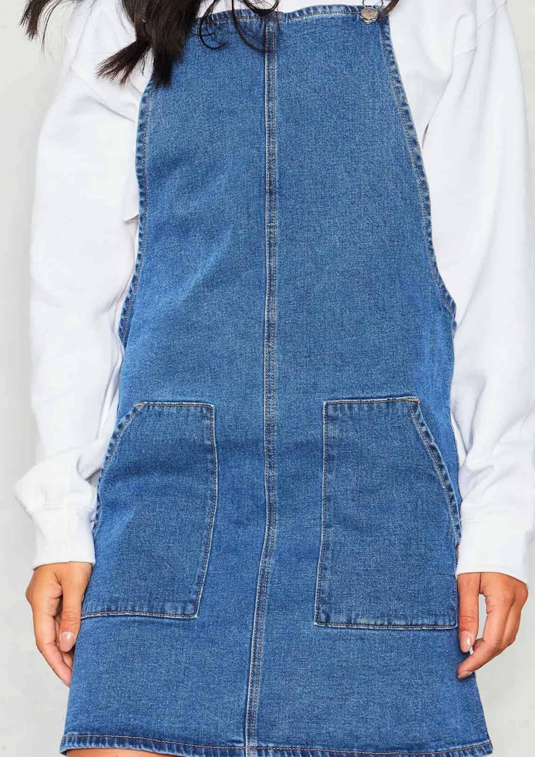 Online Em Denim Dungaree Dress Women Dresses