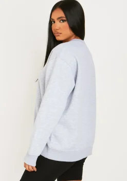 Shop Esther Grey Oversized Sweatshirt Women Loungewear