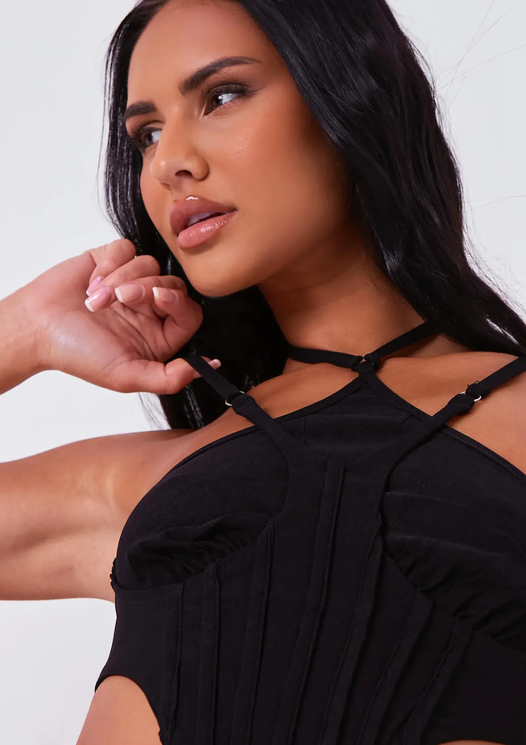 Evie Black Structured Corset Top^Missy Empire Cheap