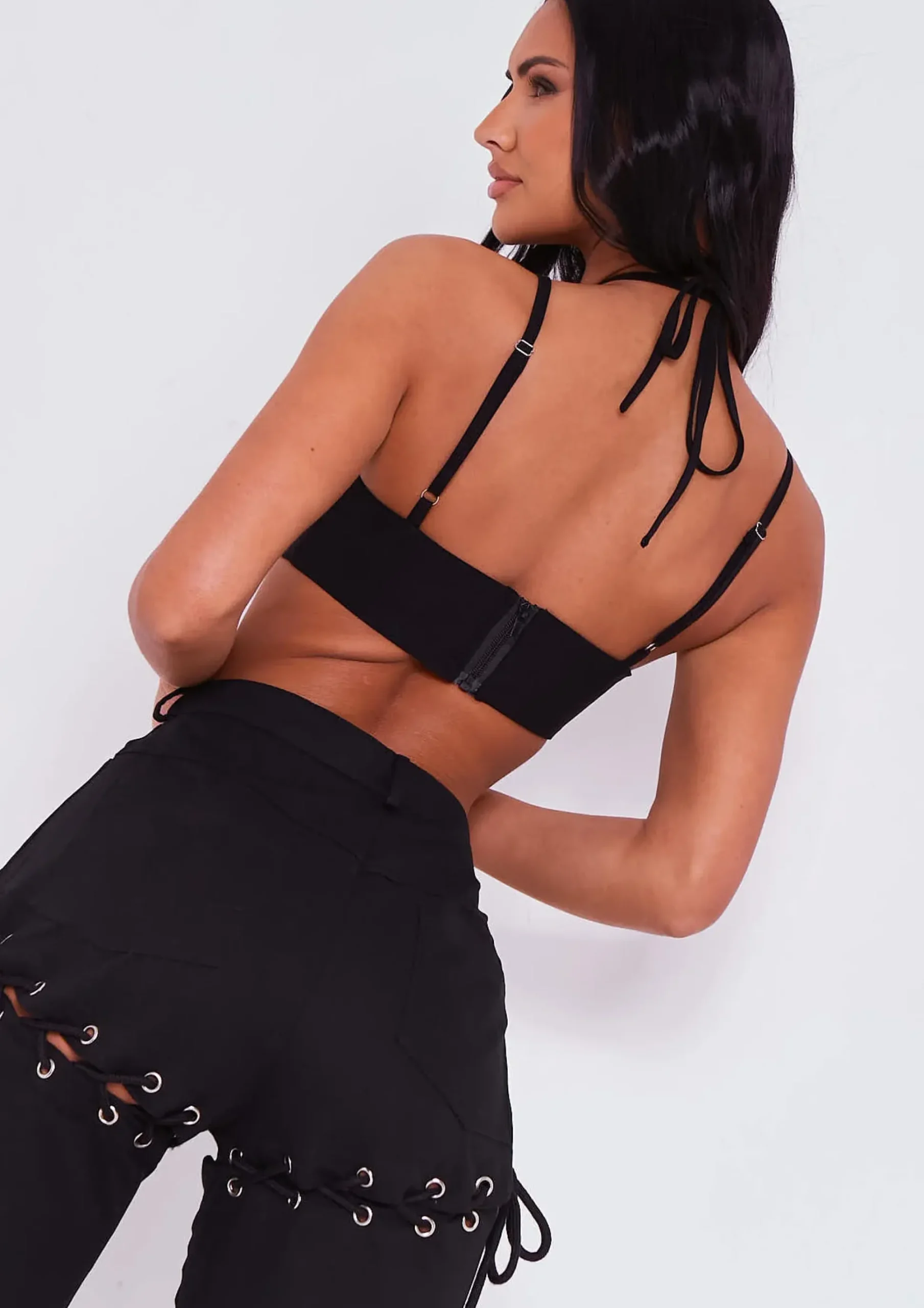 Evie Black Structured Corset Top^Missy Empire Cheap