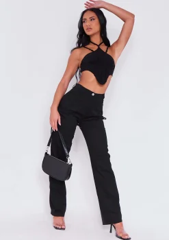 Evie Black Structured Corset Top^Missy Empire Cheap