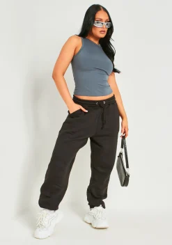 Farrah Grey Premium Sculpt Racer Top^Missy Empire Flash Sale