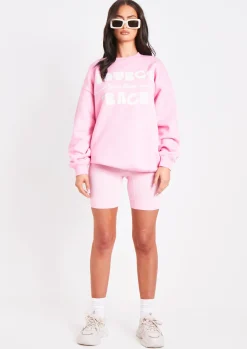 Sale Fleur Pink Protect Your Peace Oversized Sweatshirt Women Loungewear
