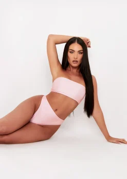 Grace Pink Bandeau Bikini Top^Missy Empire Store