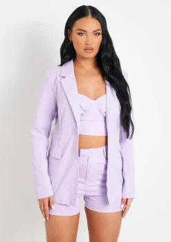 Hattie Lilac Tailored Blazer^Missy Empire Flash Sale