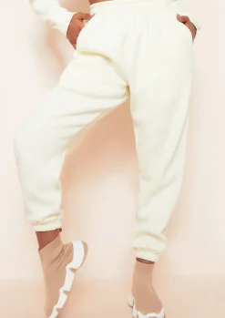 Fashion Hayley Buttercream Piping Detail Joggers Women Tracksuits