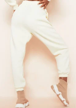 Fashion Hayley Buttercream Piping Detail Joggers Women Tracksuits