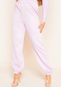 Best Hilma Lilac Casual Loopback Joggers Women Tracksuits