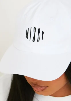 Best Sale Hilma White Missy Graphic Baseball Cap Women Hats