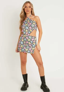 Indiyah Multi Printed Rib Pointed Hem Top^Missy Empire Best Sale
