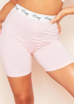 Cheap Irina Baby Pink Missy High Waisted Jersey Cycle Short Women Shorts