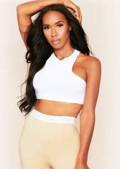 Kandee White Extreme Racer Crop Top^Missy Empire Store