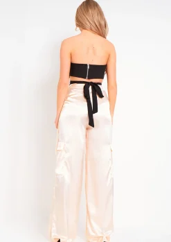 Shop Kyla Stone Cut Out Detail Cargo Pants Women Trousers