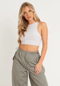 Kylie Grey Extreme Racer Crop Top^Missy Empire Hot