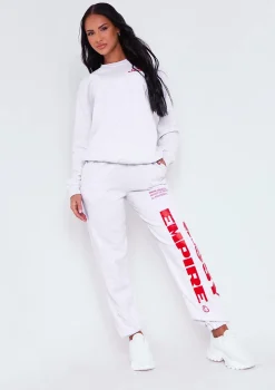 Layla Grey Slogan Joggers^Missy Empire New