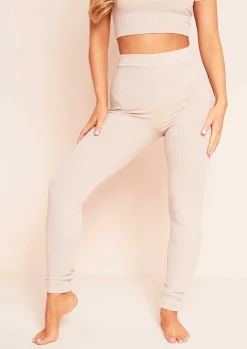 Layla Pink Mix & Match Ribbed Lounge Skinny Jogger^Missy Empire Flash Sale