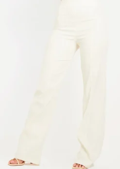 Cheap Liberty Cream Straight Leg Woven Trouser Women Trousers