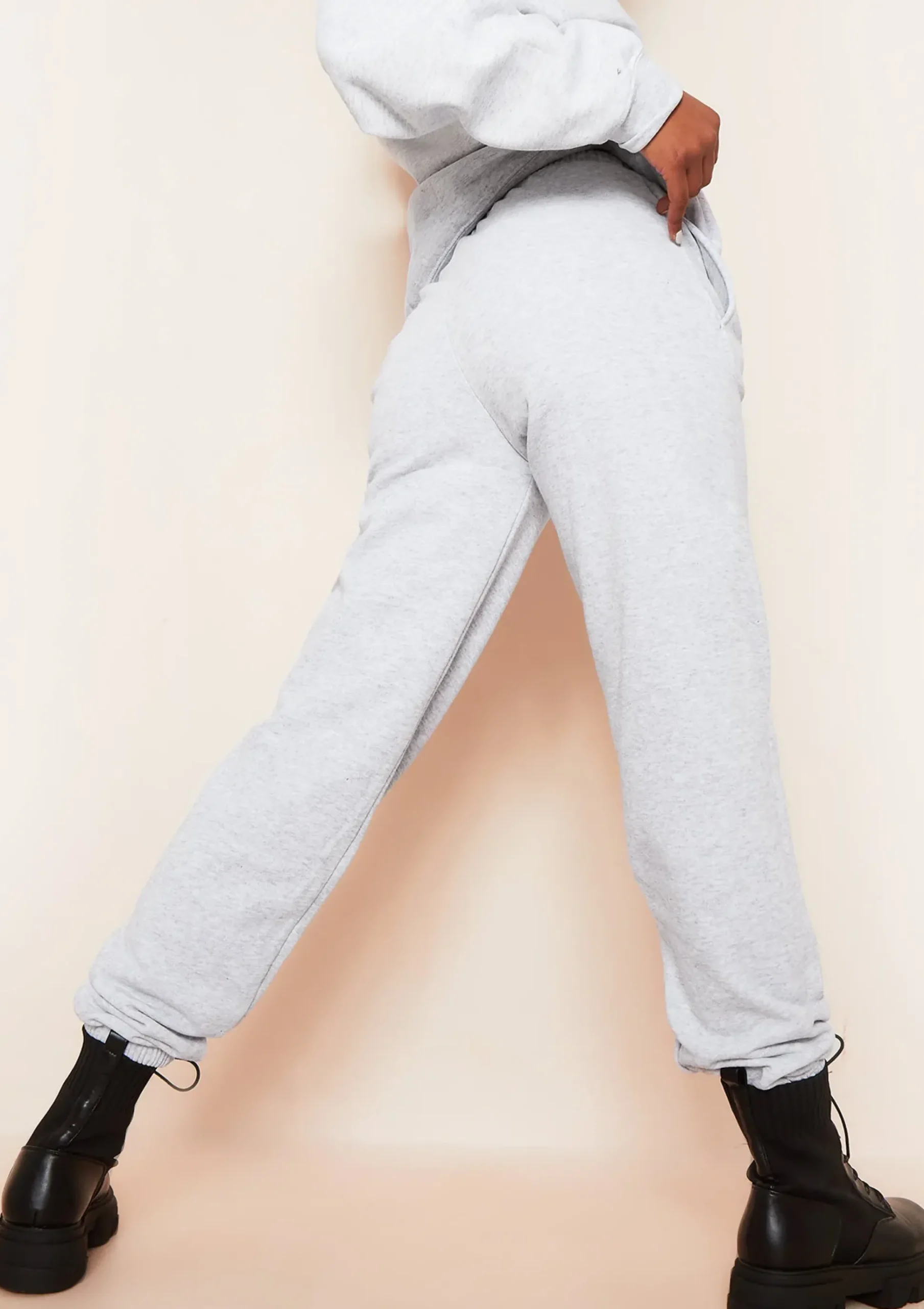 Online Lila Grey Unapologetically Female Slogan Oversized Tracksuit Joggers Women Loungewear