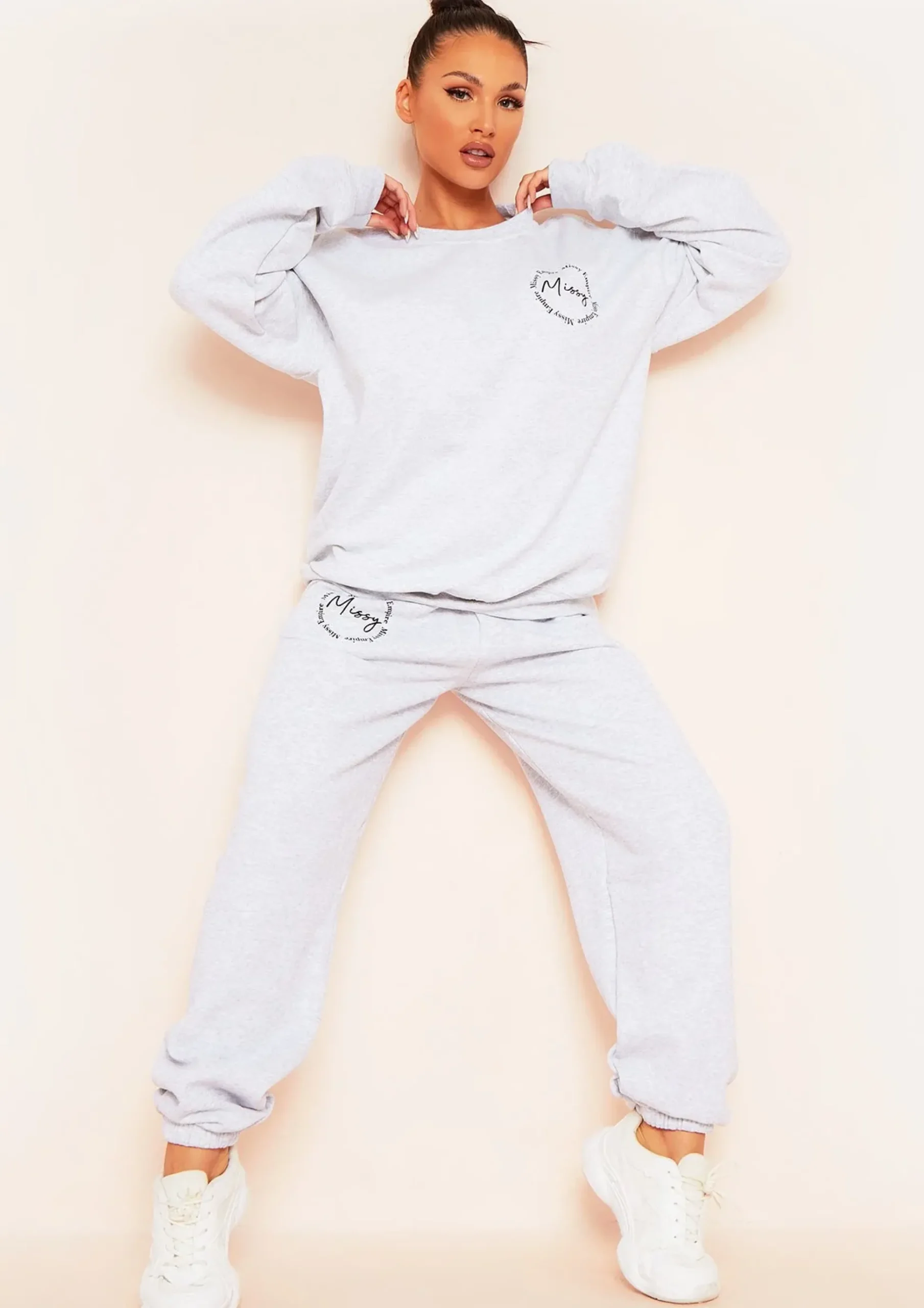 Liliana Grey 'Missy' Slogan Casual Joggers^Missy Empire New