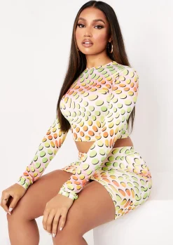 Lissy Multi Printed Ruched Top^Missy Empire Online
