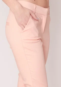 Sale Lorah Pink Tailored Cigarette Trousers Women Trousers