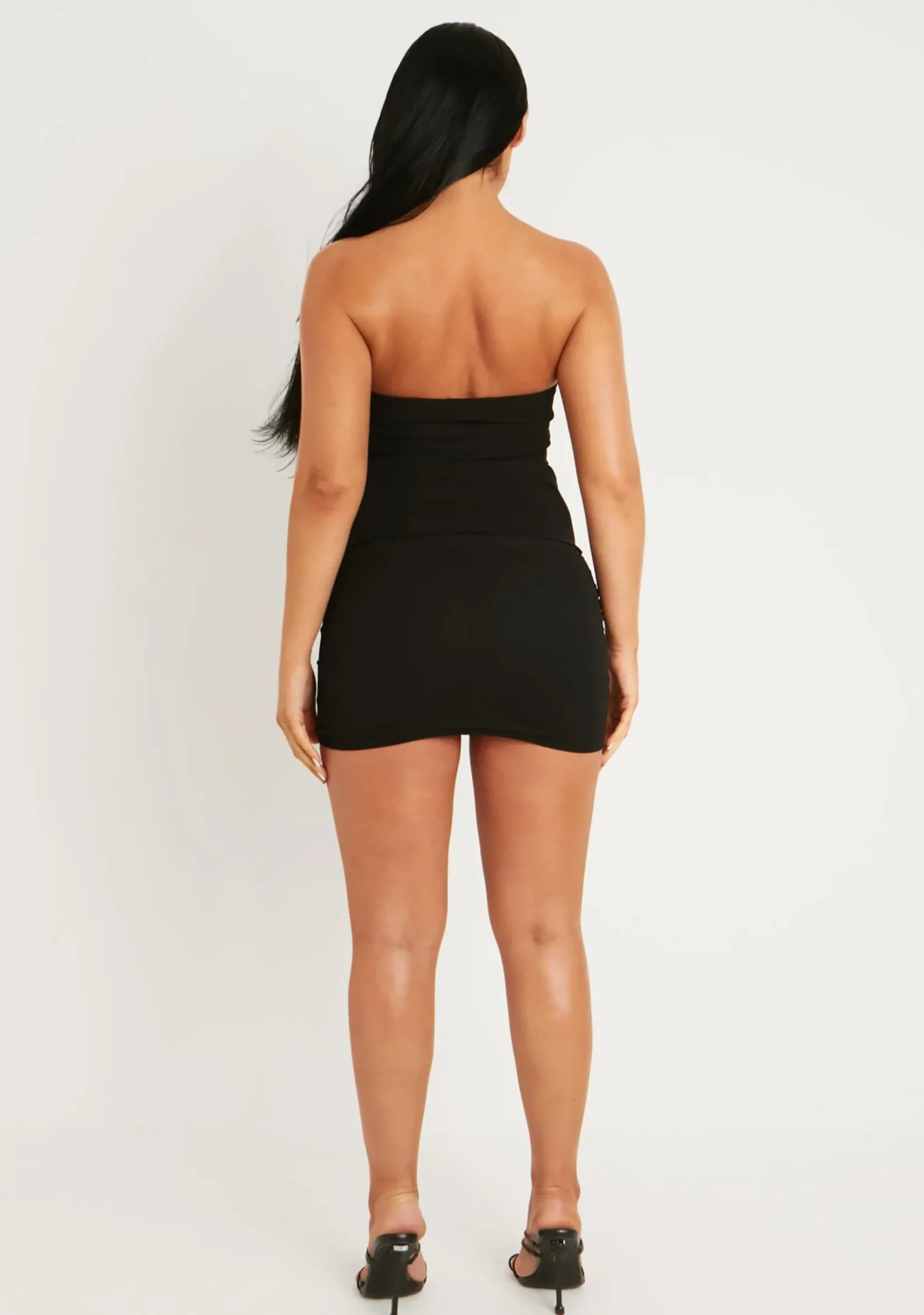 Lorelei Black Mesh Overlay Micro Mini Skirt^Missy Empire Shop