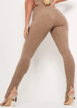 Sale Lucy Mocha Rib Split Hem Legging Women Leggings