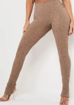 Sale Lucy Mocha Rib Split Hem Legging Women Leggings
