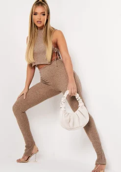 Sale Lucy Mocha Rib Split Hem Legging Women Leggings