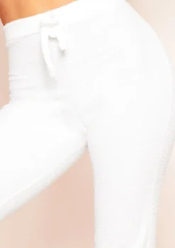 Discount Maia Cream Soft Towelling Joggers Women Loungewear