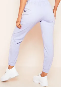 Marie Lilac Drawstring Casual Joggers^Missy Empire Fashion
