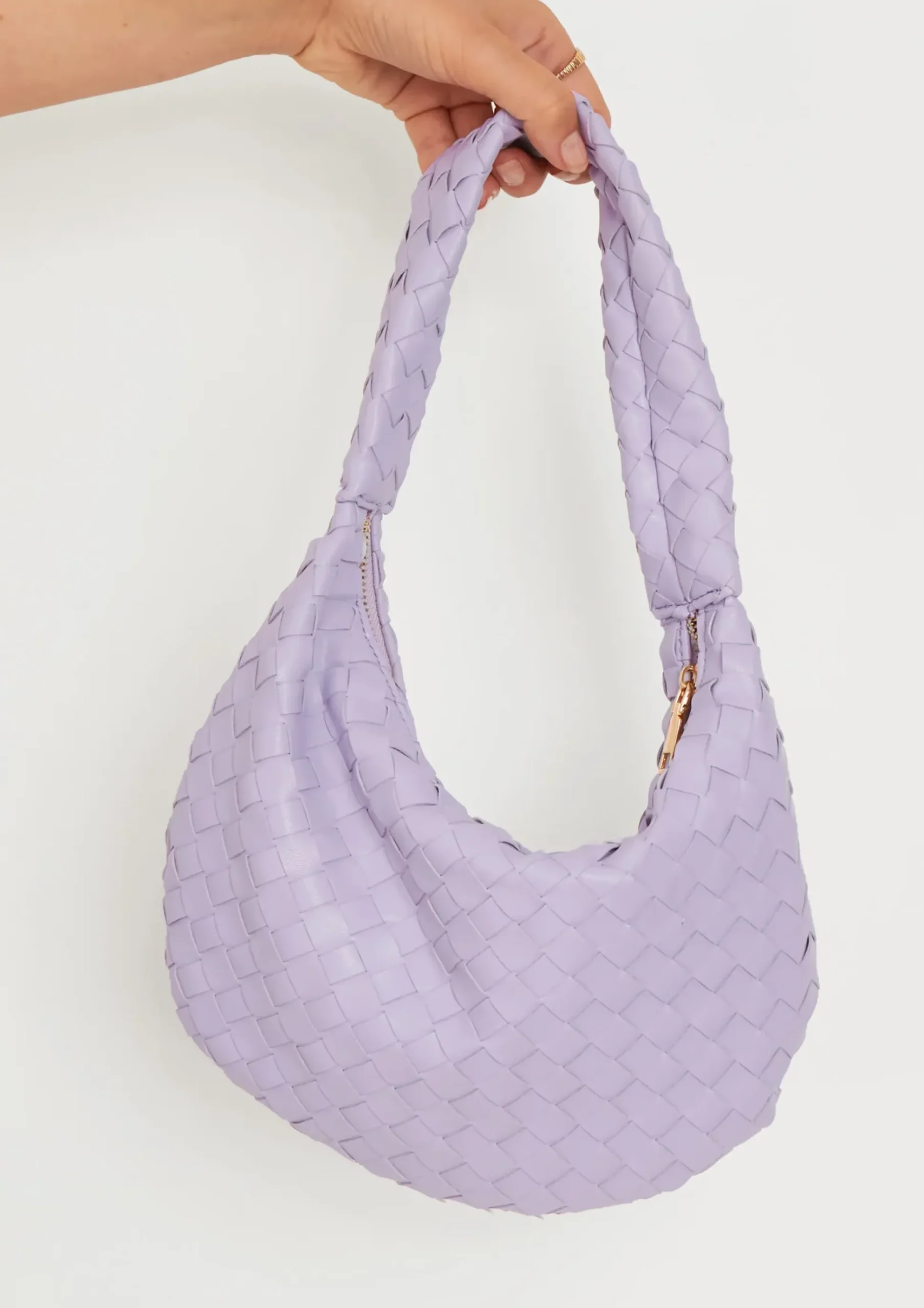 Best Marion Lilac Woven Shoulder Bag Women Bags & Purses