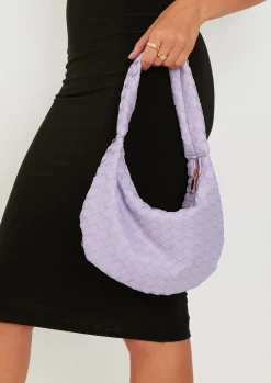 Best Marion Lilac Woven Shoulder Bag Women Bags & Purses